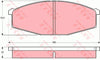 TRW Dtec Brake Pad Set Front GDB251DT