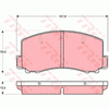 TRW Cotec Brake Pad Set Front GDB312