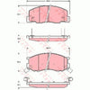 TRW Dtec Brake Pad Set Front GDB3157DT