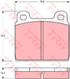 TRW Cotec Brake Pad Set Front GDB100