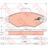 TRW Cotec Brake Pad Set GDB1101