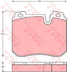TRW Cotec Brake Pad Set Rear GDB1161