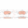 TRW Cotec Brake Pad Set Front GDB1358