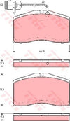 TRW Cotec Brake Pad Set GDB1523