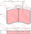 TRW Cotec Brake Pad Set Front GDB165