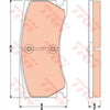 TRW Cotec Brake Pad Set Front GDB1801