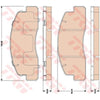 TRW Cotec Brake Pad Set Front GDB3027