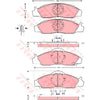 TRW Cotec Brake Pad Set GDB3281
