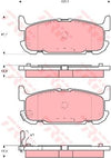 TRW Cotec Brake Pad Set Rear GDB3318