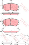 TRW Cotec Brake Pad Set GDB3431
