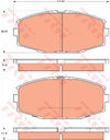 TRW Cotec Brake Pad Set Front GDB7564