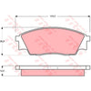 TRW Cotec Brake Pad Set Front GDB991