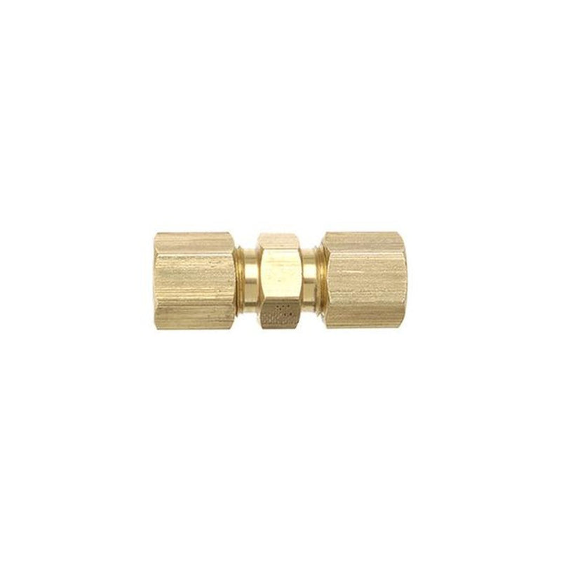 TubeFit Double Union Brass 1/4" 01004 04