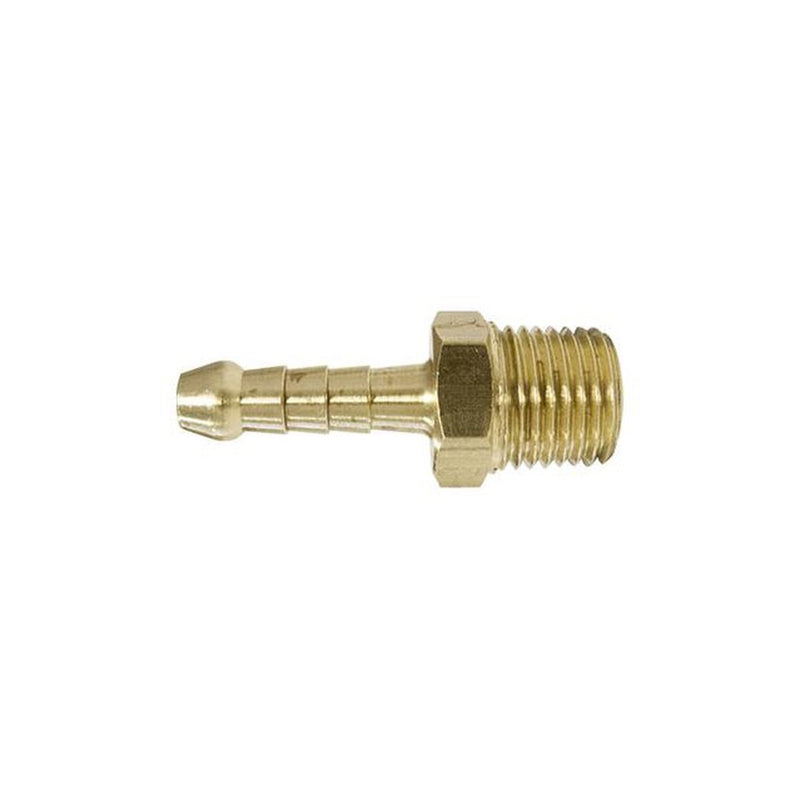 TubeFit Barb Fitting Brass 1/4" Bspt x 1/4" Hose 06003