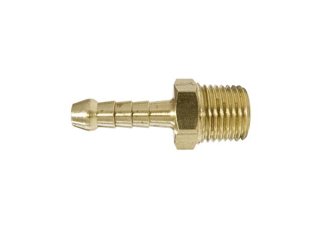 TubeFit Barb Fitting Brass 1/2" Bspt x 3/8" Hose 06003