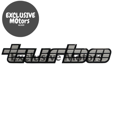 Holden Commodore VL Calais (1986-1988) - Silver Turbo Badge