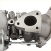 Silver metallic turbocharger for lincoln mks mkt ford taurus flex 3.5l right side with flanged inlet and threaded connections