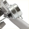 Silver metallic turbocharger with polished finish and visible bolts for lincoln mks mkt ford taurus flex 3.5l right side