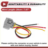 Gray plastic turn signal light socket wiring with black red yellow wires and exposed copper ends for toyota avalon