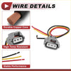 Gray plastic turn signal light socket wiring with red yellow and black wires for 2013-2017 toyota avalon