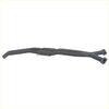 Black matte dual exhaust manifold with cylindrical pipes on the back side for twin 2.5 catback exhaust Holden commodore ute