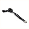 Black u-joint steering shaft for Toyota Hilux 2004-2015 with metallic threaded end cap and central bearing housing