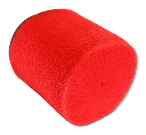 Uni dual stage red cylindrical foam air filter with black rim for Suzuki Ozark 250 LT-F250 and Quadsport quads