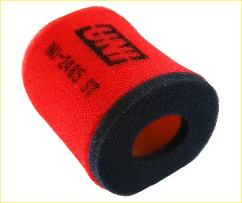 Red and black foam k&n air filter for uni dual stage use on suzuki ozark 250 lt-f250 and quadsport quads