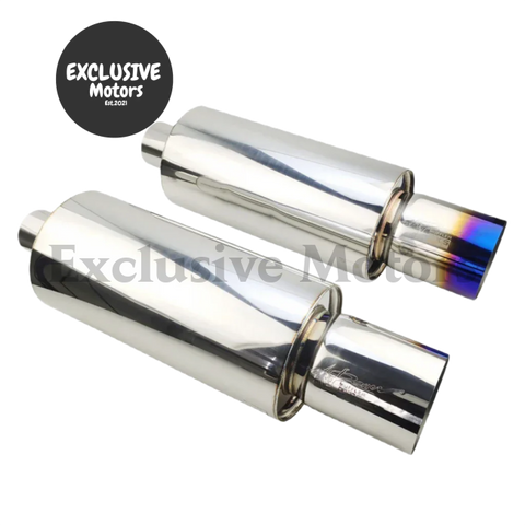 Universal Stainless Steel Muffler Tail Pipe - 76mm