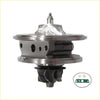 Silver metallic billet turbo cartridge with polished finish and black turbine housing for chrysler 300c om642