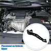 Black metal upper radiator support bracket for toyota prius 2010-2015 with multiple mounting holes curved design