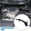 Black metal upper radiator support bracket with curved design and multiple mounting holes for toyota rav4 2013-2018