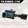 Black and teal plastic vapor canister purge valve with two-pin connector for Toyota Avalon 2013-2018 fuel system