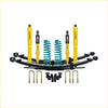 Yellow and black doblòsco suspension kit with teal coil springs for volkswagen amarok 2022 on dobinsons twin tube nitro gas lift kit