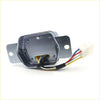 Metallic gray rectangular voltage regulator motor housing with wiring for nissan pulsar langley 1978-1982 jdm