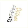 Set of black silver and gold metallic automotive gaskets with various shapes for Nissan Navara D22 VRS head gasket kit