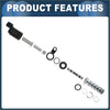 Black and silver vvt solenoid fuel injector assembly with metal parts and rubber seals for 2009 toyota auris