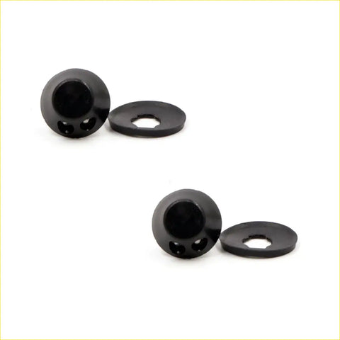 Black spherical head bolts with flat washers matte finish and machined holes for datsun nissan 620 720 521 washer jet nozzle