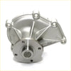 Silver aluminum water pump assembly with machined design and bolted flanges for Isuzu faster Chevrolet LUV Bedford KB