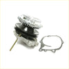 Silver aluminum water pump assembly with black rubber seal and gasket for Nissan Gloria Cedric 2.0L 1979-1983
