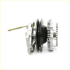 Silver automotive alternator with black pulley and ribbed end cap for nissan gloria cedric 2.0l 1979-1983