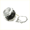 Silver and black automotive water pump with ribbed aluminum housing and gasket for nissan gloria cedric 2.0l 79-83