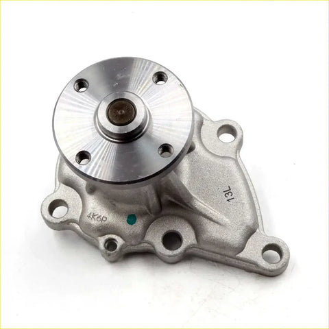 Silver metallic water pump assembly for nissan vanette cargo sunny cherry c120 with radial grooves and mounting holes