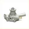 Silver metallic water pump with brass fitting and threaded ports for isuzu faster bedford kb 1972-1988