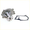 Silver aluminum water pump with black rubber gasket for nissan datsun 521 620 720 l16 1973-1985