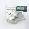 Silver metal water pump for nissan datsun 521 620 720 l16 1973-1985 with circular flange and mounting holes