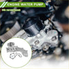 Silver engine water pump with black rubber cover and gasket for toyota fortuner 2004-2015 cooling system