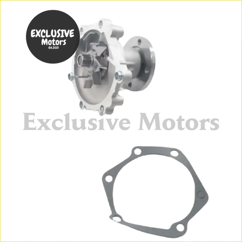 Silver metallic water pump with gasket for toyota hilux 28l diesel ln86 ln106 ln107 ln111 models