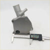 Silver metallic water pump with integrated flange and threaded ports for toyota liteace dahatsu delta 1979-1985
