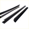Black rubber weatherstrip assy door glass outer seals for toyota hilux 1997-2005 with molded edges and notched ends